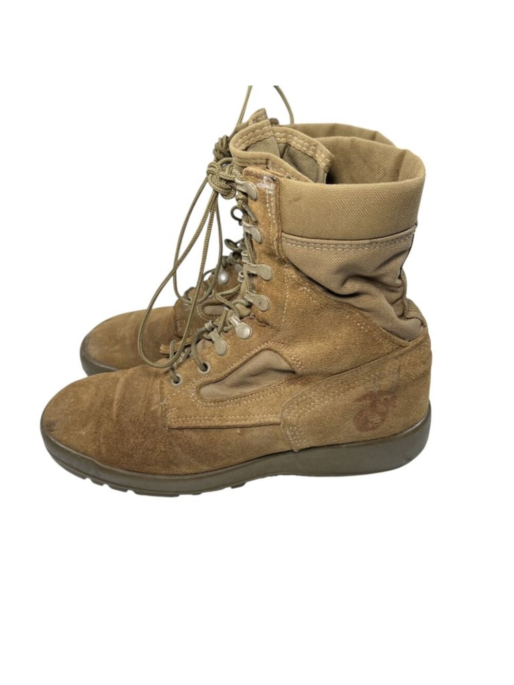 McRae Footwear Mens Military Desert Coyote Tan Combat Lace Up Boots Size 8W